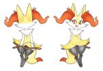  anthro box_(hajimeyou654) braixen butt chest_tuft digitigrade dipstick_tail fluffy fluffy_tail inner_ear_fluff looking_at_viewer multicolored_tail nintendo pok&eacute;mon pok&eacute;mon_(species) solo stick tuft video_games 