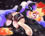  2019 absurd_res bodily_fluids butt clothing cutie_mark duo equid eye_contact eyelashes female female/female feral friendship_is_magic hi_res hooves horn incest looking_at_another mammal my_little_pony nevobaster nightmare_moon_(mlp) nightmare_star_(mlp) open_mouth saliva saliva_string sibling sister sisters slit_pupils tongue tongue_out underhoof underwear winged_unicorn wings 