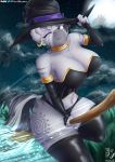  anthro big_breasts breasts equid equine female friendship_is_magic hi_res magic_user mammal my_little_pony rubber solo viejillox witch zebra zecora_(mlp) 