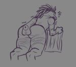 alien anthro balls breasts butt digitigrade disembodied_penis dummydurzz duo erection feather_hair feathered_crest feathers female genitals halo_(series) head_crest hi_res humanoid_genitalia humanoid_penis ibie'shan kig-yar male male/female microsoft monochrome non-mammal_breasts penis pseudo_hair scalie under_boob xbox_game_studios zir-zen