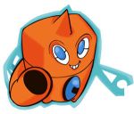  ambiguous_gender animate_inanimate blue_eyes ghost living_machine low_res machine nintendo orange_body pok&eacute;mon pok&eacute;mon_(species) robot rotom solo spirit unknown_artist video_games wash_rotom 