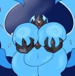  2019 absurd_res anthro areola belly big_areola big_belly big_breasts big_butt big_nipples breast_squish breasts butt cosmicscourge curvy_figure fan_character female freckles fusion grope hi_res huge_breasts huge_butt legendary_pok&eacute;mon lunae_(cosmicscourge) lunala necrozma necrozma_dawn-wings nintendo nipples overweight pok&eacute;mon pok&eacute;mon_(species) slightly_chubby smile solo squish thick_thighs video_games voluptuous wide_hips wings 