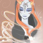  artist_request closed_eyes front_ponytail long_hair midna midna_(true) red_hair smile solo spoilers the_legend_of_zelda the_legend_of_zelda:_twilight_princess 