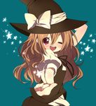  bad_id bad_pixiv_id brown_hair hat kirisame_marisa looking_at_viewer solo touhou yapi_(yabai_toki) 