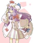  arnest bespectacled book glasses hat highres patchouli_knowledge solo touhou 