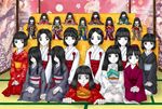  altar black_hair braid doll fatal_frame fatal_frame_1 fatal_frame_2 fatal_frame_3 hime_cut himuro_kirie japanese_clothes kimono kiryuu_akane kiryuu_azami kuze_amane kuze_hisame kuze_minamo kuze_shigure kuzuhara_kozue long_hair miko multiple_girls short_hair siblings tachibana_chitose twins 