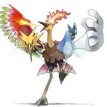  bird breathing_fire byte_(grunty-hag1) chimera dodrio electricity fiery_hair fire fusion gen_1_pokemon gen_2_pokemon grey_beak ho-oh legendary_pokemon lowres lugia moltres multiple_heads no_humans pokemon pokemon_(creature) pokemon_special red_eyes simple_background white_background wings zapdos 