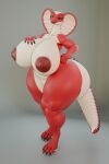 2:3 3d_(artwork) absurd_res anthro barely_visible_genitalia barely_visible_vulva big_breasts big_butt breasts butt digital_media_(artwork) female genitals hi_res huge_breasts huge_butt huge_thighs hyper hyper_breasts hyper_butt looking_at_viewer nipples nude raguda reptile scalie simple_background snake solo tail thick_thighs vulva wide_hips