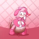 1:1 accessory amy_rose anthro bent_over big_diaper blush boots clothing diaper dress dummydoodles eulipotyphlan exposed_diaper feces female footwear frilly frilly_clothing fur fur_tuft gloves green_eyes hand_to_face handwear headband heart_symbol hedgehog hi_res mammal pink_body pink_boots pink_clothing pink_dress pink_footwear pink_fur poof sega shoes soiled_diaper soiling solo sonic_the_hedgehog_(series) spread_legs spreading tan_body tuft unclean_diaper used_diaper white_clothing white_gloves white_handwear