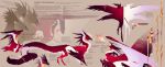  2019 absurd_res ambiguous_gender digital_media_(artwork) dragon feathered_dragon feathered_wings feathers feral hi_res kassillea model_sheet solo wings 