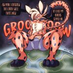 1:1 absurd_res anthro birb_allegro body_size_growth boxer_briefs boxers_(clothing) boxers_only bulge clothed clothing cracked_ground cracks dialogue ear_piercing earth english_text felid feline glistening glistening_body glistening_chest glistening_thighs growing growth growth_lines hi_res macro macro_march male mammal markings onomatopoeia paws pecs piercing planet serval size_transformation solo sound_effects space speech_bubble spots spotted_body star terra_macro text topless transformation underwear underwear_only