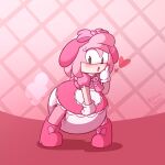 1:1 accessory amy_rose anthro bent_over big_diaper blush boots clothing diaper dress dummydoodles eulipotyphlan exposed_diaper female footwear frilly frilly_clothing fur fur_tuft gloves green_eyes hand_to_face handwear headband heart_symbol hedgehog hi_res mammal pink_body pink_boots pink_clothing pink_dress pink_footwear pink_fur poof sega shoes solo sonic_the_hedgehog_(series) spread_legs spreading tan_body tuft white_clothing white_gloves white_handwear