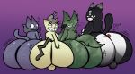 2026 anthro areola arrow_sign bag bag_on_head balls big_breasts big_butt black_body black_ears black_fur black_nose black_tail breasts brown_tail butt cloak clothing dack_(mewgenics) dice digital_media_(artwork) domestic_cat english_text eye_patch eyelashes eyewear felid feline felis female fenrir_(mewgenics) fur gambit_(mewgenics) genitals green_body green_ears green_fur green_tail grey_body grey_ears grey_fur grin group half-closed_eyes hand_on_butt hand_on_own_butt hi_res huge_butt laugh looking_at_viewer looking_back lucaslora lucy_(mewgenics) male mammal mewgenics multicolored_body multicolored_ears multicolored_fur multicolored_tail narrowed_eyes nipples object_between_cheeks one_eye_half-closed presenting presenting_hindquarters purple_areola purple_background purple_body purple_ears purple_fur purple_nipples purple_tail question_mark rear_view simple_background sitting sitting_together smile tail take_your_pick teeth text thick_thighs two_tone_body two_tone_ears two_tone_fur white_body white_eyes white_fur yellow_body yellow_ears yellow_fur