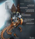 anthro bdsm bondage bondage_gear bondage_gloves bound chain clothing confinement cuff_(restraint) dialogue felid feline gag gag_mask gagged handwear hi_res hiconnen latex latex_clothing latex_skinsuit male mammal mittens_(tylerfloof) muzzle_(object) muzzled null_bulge prison prisoner restraints shackles skinsuit solo text tight_clothing