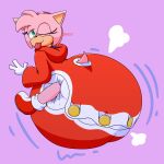 absurd_res accessory amy_rose anthro big_diaper butt button_(fastener) clothing diaper eulipotyphlan female footwear fur gesture gloves goodheavansitsshulktime green_eyes hand_gesture handwear headband hedgehog hi_res hoodie huge_diaper mammal one_eye_closed onesie pink_body pink_fur poof_effect red_clothing red_footwear red_shoes sega shaking_butt shoes solo sonic_the_hedgehog_(series) tail tan_body tongue topwear v_sign white_clothing white_gloves white_handwear