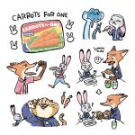 1:1 absurd_res anthro benjamin_clawhauser black_ears black_nose blue_body blue_scales blue_skin brown_body brown_ears brown_eyes brown_fur brown_spots brown_tail burger canid canine carrot cheetah container countershading cup cutlery dipstick_ears dipstick_tail disney ear_markings ears_down eating english_text eyes_closed felid feline female food fork fox fries fur gary_de'snake green_eyes grey_body grey_ears grey_fur grey_tail gumi_(pixiv) hi_res judy_hopps kitchen_utensils knife lagomorph leporid long_tail male mammal markings multicolored_body multicolored_ears multicolored_fur nick_wilde one_fang orange_body orange_ears orange_fur pink_inner_ear pink_nose pit_viper pivoted_ears plant purple_eyes rabbit red_tongue reptile scales scalie snake spots spotted_markings tail tail_markings tan_body tan_countershading tan_fur tan_inner_ear text thick_tail tongue tongue_out tools two_tone_body two_tone_fur two_tone_tail vegetable viper white_body white_countershading white_fur yellow_body yellow_fur yellow_tail zootopia