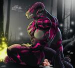 aliensymbol anthro arthropod baldur's_gate baldur's_gate_3 barazoku beetle big_muscles black_body black_scales campfire camping curled_tail curved_horn dildo dildo_sitting dragonborn_(dnd) dungeons_and_dragons duo elateroid fangs fire firefly firepit grass greyscale_background grin grinning_at_viewer hasbro hi_res horn insect inviting inviting_to_sex larian_studios light light_beam lube lube_drip lube_in_ass lube_on_dildo lube_on_sex_toy male markings moonbeam moonlight muscular muscular_anthro muscular_male night nude nude_male offering_seat onomatopoeia outside patting patting_lap penetration pink_markings plant purple_eyes scales scalie sex_toy smile smiling_at_viewer smirk smirking_at_viewer sound_effects tail teeth text thick_tail tree wizards_of_the_coast