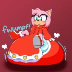 1:1 absurd_res accessory amy_rose anthro big_diaper blush button_(fastener) clothing diaper eulipotyphlan female footwear fur fwump_(sound) gloves goodheavansitsshulktime green_eyes handwear headband hedgehog hi_res hoodie huge_diaper mammal onesie pink_body pink_fur poof_effect red_clothing red_footwear red_shoes sega shoes sitting solo sonic_the_hedgehog_(series) tan_body topwear white_clothing white_gloves white_handwear