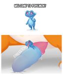 abdominal_bulge absurd_res blue_body blue_scales bodily_fluids extreme_size_difference female feral fucked_silly gecqua generation_10_pokemon generation_8_pokemon genital_fluids gesture gigantamax_charizard gigantamax_pokemon hi_res living_condom male male/female nintendo open_mouth orange_body orange_scales otherthatguy penetration pokemon pokemon_(species) scales sex size_difference tongue tongue_out vaginal vaginal_fluids vaginal_penetration waving