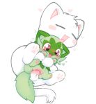 bestiality between_legs big_pupils blush blush_stickers bodily_fluids body_blush cat_smile cat_tail clitoral_hood clitoris digital_drawing_(artwork) digital_media_(artwork) domestic_cat duo eyes_closed feet felid feline felis female female_penetrated feral feral_on_feral feral_penetrated feral_penetrating feral_penetrating_feral from_behind_position fur generation_9_pokemon genital_fluids genitals green_body green_fur happy happy_sex heart_eyes heart_reaction heart_symbol hearts_around_head hindpaw hug hugging_another hugging_from_behind kirichiiii larger_male looking_down looking_pleasured male male/female male_penetrating male_penetrating_female mammal nintendo open_mouth pawpads paws penetration penile penile_penetration penis pokemon pokemon_(species) pupils quadruped sex shaded simple_background size_difference smaller_female smaller_penetrated soft_shading sprigatito tongue tongue_on_head tongue_out vaginal vaginal_fluids vaginal_fluids_on_balls vaginal_fluids_on_leg vaginal_fluids_on_penis vaginal_penetration vulva vulva_blush white_background white_body white_fur