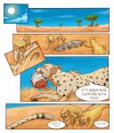  2011 cheetah comic day death detailed_background digital_media_(artwork) english_text equid equine felid feline feral fur gore mammal open_mouth outside savanna severed_limb sky spots spotted_body spotted_fur teeth text tongue tyronniesaur zebra 