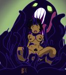  adventure_time breasts brown_hair cartoon_network dark_skin female glowing glowing_eyes hair human human_focus mammal marceline&#039;s_mom marceline_abadeer monster not_furry_focus pubes pussy tentacles unknown_artist vaginal 