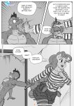  anthro anthrofied burrito clothing comic dialogue dragging dragon eating english_text equid equine explosives force_feeding forced friendship_is_magic grenade hi_res horse mammal monochrome my_little_pony nude pia-sama pinkie_pie_(mlp) pony spike_(mlp) text weapon 
