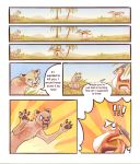  2012 antelope bovid cheetah comic day detailed_background digital_media_(artwork) duo felid feline feral fur gazelle griffsnuff mammal outside sitting sky standing tan_body tan_fur 