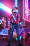  absurd_res blakefox canid canine countach fox hi_res lambo mammal neon polybius retro retrowave thriller vapor vaporwave 