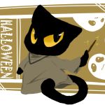  2017 ambiguous_gender ankiyua domestic_cat felid feline felis ghost google google_doodle magic magic_cat_academy magic_wand mammal momo_(google) spirit 