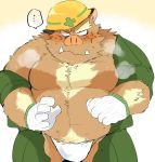  ... 2019 anthro armor asian_clothing belly blush bulge clothing east_asian_clothing fundoshi gloves handwear headgear helmet humanoid_hands hyaku_(artist) japanese_clothing male mammal moobs overweight overweight_male scar simple_background solo suid suina sus_(pig) underwear white_clothing white_underwear wild_boar 