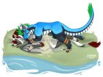 animal_genitalia balls bodily_fluids cuddling dragon duo feher felkin genital_fluids genitals hi_res male male/male mythological_creature mythological_scalie mythology penis scalie sheath urine urine_on_ground urine_stream watersports
