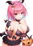  bikini breast_hold halloween munseonghwa swimsuits tail the_idolm@ster the_idolm@ster_cinderella_girls wings yumemi_riamu 