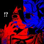  !? 2girls aegyo_sal ame-chan_(needy_girl_overdose) blending blood blue_blood chouzetsusaikawa_tenshi-chan commentary_request crying crying_with_eyes_open cuts dual_persona hair_between_eyes hair_ornament hand_on_own_face highres injury looking_at_viewer merging_bodies multiple_girls needy_girl_overdose portrait scar scar_on_arm self-harm sweatdrop tears twintails wide-eyed wrist_cutting x_hair_ornament xr_y 