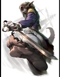 ailurid anthro barefoot claws clothing feet female foot_focus fur hair hi_res kredri looking_at_viewer mammal pirate_costume red_panda saber smile soles solo tail teeth toes