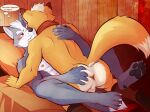 2026 4_toes 5_fingers anthro anthro_on_anthro anthro_penetrated anthro_penetrating anthro_penetrating_anthro anus athletic athletic_anthro athletic_male black_nose butt butt_grab canid canine canis dialogue duo english_text eyebrows feet fingers fox fox_mccloud fur grey_body grey_fur hair hand_on_butt hi_res hindpaw humanoid_hands interspecies kerchief kerchief_only male male/male male_penetrated male_penetrating male_penetrating_male mammal multicolored_body multicolored_fur nintendo nipples nude nude_anthro nude_male orange_body orange_fur paws penetration sex star_fox tail text thought_bubble toes two_tone_body two_tone_fur ventkazemaru whiskers white_body white_fur white_hair wolf wolf_o'donnell