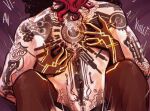  2girls arcane:_league_of_legends arcane_vi arm_tattoo artist_ejpuki back_tattoo black_hair commentary dark-skinned_female dark_skin gold_tattoo highres hug league_of_legends legs_apart mel_(league_of_legends) multiple_girls muscular muscular_female neck_tattoo red_hair sex short_hair tattoo vi_(league_of_legends) yuri 