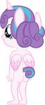  2019 alpha_channel anthro anthrofied baby barefoot butt cub equid equine feathered_wings feathers female flurry_heart_(mlp) friendship_is_magic hair horn mammal multicolored_hair my_little_pony nude papadragon69 simple_background transparent_background winged_unicorn wings young 