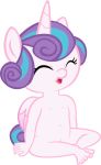  2019 alpha_channel anthro anthrofied baby barefoot cub equid equine feathered_wings feathers female flurry_heart_(mlp) friendship_is_magic giggling hair happy horn laugh mammal multicolored_hair my_little_pony nude papadragon69 pussy simple_background sitting transparent_background winged_unicorn wings young 