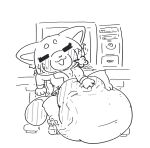 2026 aggretsuko ailurid anthro big_diaper boredomwithfriends clothed clothing diaper diaper_masturbation digital_drawing_(artwork) digital_media_(artwork) eyes_closed female hand_on_diaper huge_diaper hyper_diaper mammal masturbation monochrome office_clothing paws raised_paw red_panda retsuko sanrio sitting solo suit_jacket touching_diaper wearing_diaper