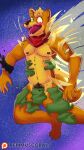  absurd_res anthro belly canid canine embarrassed exposed fire fox fox_mccloud hi_res humiliation male mammal nintendo patreon remmus_cobalt solo space special_attack star_fox super_smash_bros. video_games 