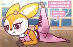  2026 2_horns aggretsuko antelope anthro artist_name bedroom_eyes biped black_eyes black_nose bodily_fluids bottomwear bovid breast_squish breasts camel_toe closed_smile clothed clothed_anthro clothed_female clothing dialogue digital_drawing_(artwork) digital_media_(artwork) english_text eyelashes eyeshadow featureless_feet featureless_hands feet female female_anthro flexible floor fully_clothed fully_clothed_anthro fully_clothed_female fur gazelle genital_outline glistening glistening_eyes heart_nose heart_symbol horn looking_at_viewer lying makeup mammal mouth_closed multicolored_body multicolored_fur multicolored_tail musk musk_cloud nami955 narrowed_eyes orange_body orange_fur orange_tail pants pink_bottomwear pink_cheeks pink_clothing pink_eyeshadow pink_pants pink_shirt pink_topwear raised_leg sanrio scut_tail seductive shirt short_tail smile smiling_at_viewer solo sparkles sparkling_eyes speech_bubble squish sweat sweatdrop sweaty_face tail talking_to_viewer text text_on_bottomwear text_on_clothing text_on_pants thomson's_gazelle topwear true_antelope tsunoda_(aggretsuko) two_tone_body two_tone_fur vulva_outline white_body white_fur white_inner_ear white_tail wood wood_floor 