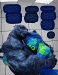 2025 3:2 3d_(artwork) absurd_res after_transformation anthro aquatic artist_logo bear blender_(artwork) blender_cycles_(artwork) blue_body blue_hair camo_body close_together codename_nihil consoling_another dasha_(petruz) detailed_background digital_media_(artwork) duo english_text eye_contact female fish genitals hair hammerhead_(petruz) hands_on_shoulders hi_res hug latex living_sex_doll logo looking_at_another male mammal open_mouth sad sex_doll_holes shark side_view signature story_at_source test_chamber text thought_bubble thoughts watermark