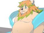  2019 anthro belly blush inunoshippo male mammal moobs nipples overweight overweight_male solo 