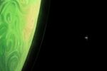  commentary eelgobbler english_commentary galaxy galaxy_background highres in_orbit planet project_hail_mary rocket_ship sky sky_focus space spacecraft star_(sky) starry_skin starry_sky starry_sky_background 