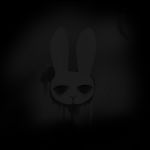  1:1 abandoned black_and_white creepy dark graffiti hi_res hladilnik lagomorph leporid mammal monochrome night rabbit 