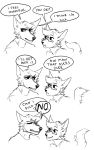  10:16 2017 ambiguous_gender annoyed anthro biped black_nose canid canine captyns clothing comic dialogue digital_media_(artwork) duo english_text eye_contact eyes_closed eyewear fur glasses hair hi_res inviting jason_johnson line_art looking_at_another looking_away male mammal motion_lines shirt simple_background sketch smile snout speech_bubble teeth text topwear white_background zachary_wells 