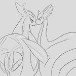  clade dragonair duo erection eye_contact feral frottage looking_at_another male male/male milotic monochrome nintendo penis pok&eacute;mon pok&eacute;mon_(species) reptile scalie sex simple_background sketch snake tapering_penis video_games 