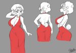  anthro big_breasts breasts cleavage clothed clothing dress female hi_res mammal skecchiart 