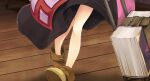  1girl absurdres atelier-moo belt book boots brown_belt brown_boots feline_sora game_asset highres indoors leg_focus legs long_skirt lower_body no_socks non-web_source official_art self-datamine skirt solo standing variant_set wizards_symphony wooden_floor 
